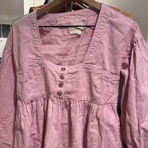 Anthropologie Soft Pink Top